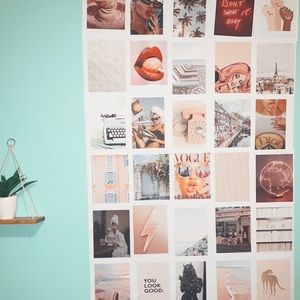 DIY Stick and Peel Wall Collage Aesthetic Craft